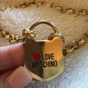 Love Moschino Shield Necklace Lock